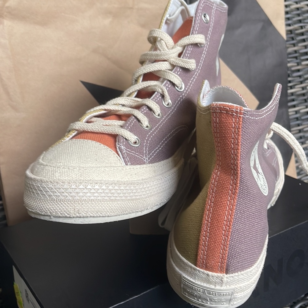 Converse Chuck Taylor 70 All Star Hi Prairie Sand/Noble Grey/Egret mens - Picture 10 of 16